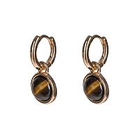 Серьги Fiore Luna TIGER EYE, LE1115 BR/G