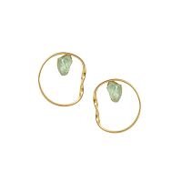 Серьги Katerina Vassou, Improvisation, с кварцем, KV26.1-406151G мятный