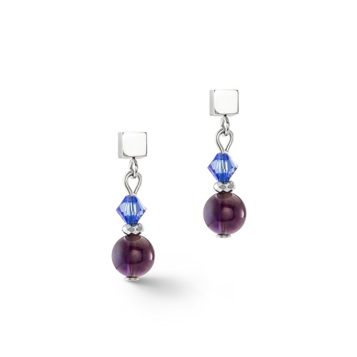 Серьги Coeur de Lion Purple-Blue, 4345/21-0807 фото 8