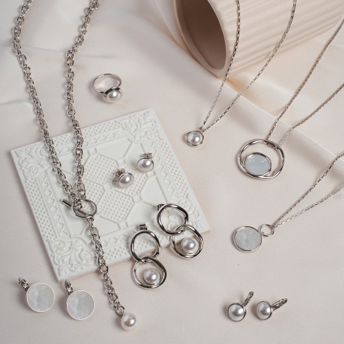 Кольцо Fiore Luna White Pearl, K2005PE-R02.1 BW/S фото 2