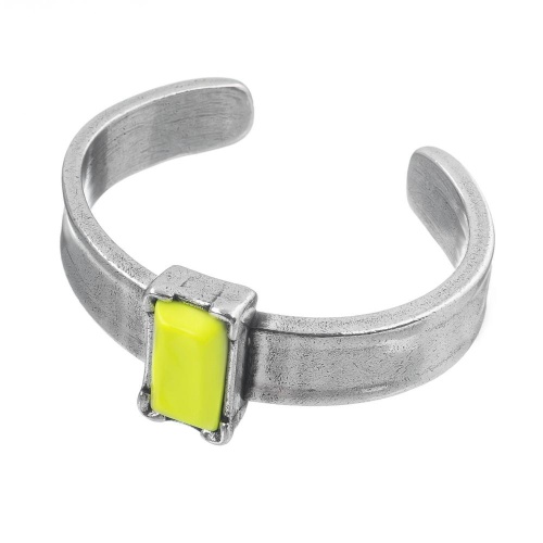 Браслет Tra-la-ra, Neon, кафф, cо смолой, TLR24-236P006 желтый