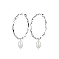 Серьги Fiore Luna White Pearle Ring, LE6089 S