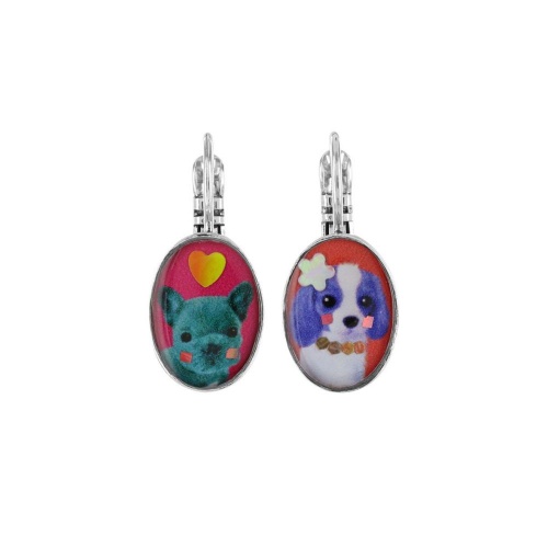 Серьги TARATATA, Tootoo, асимметричные, со смолой и блестками, TT-W23-10771-10M серебристый