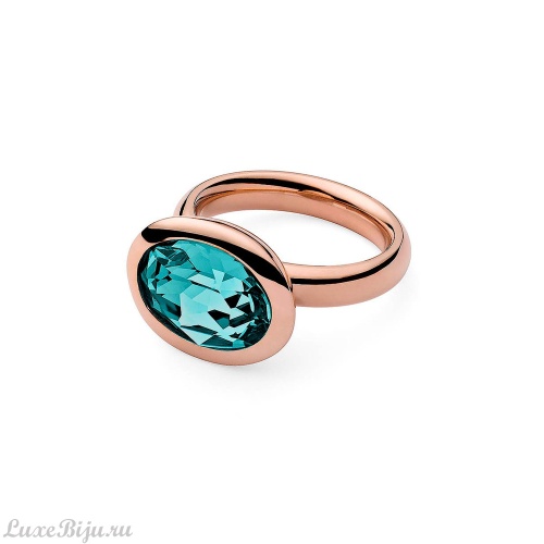 Кольцо Qudo Tivola Light Turquoise 18.5 мм 631786/18.5 BL/RG
