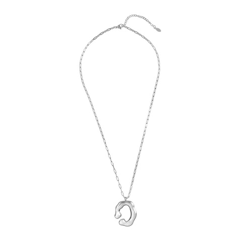 Колье Moon Paris, Steel, с подвеской неправильной формы, MS-26.01-025 серебристый