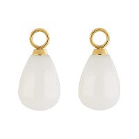 Шарм Coeur de Lionы на серьги Gold-White, 0050/44-1416