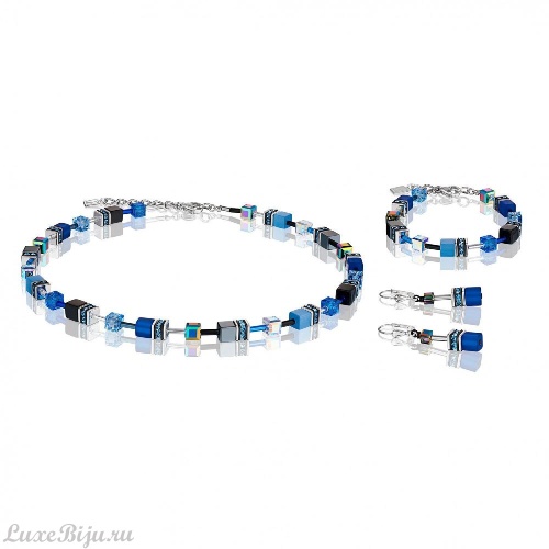 Серьги Coeur de Lion Blue-Grey, 4014/20-0712 фото 2