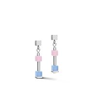 Серьги Coeur de Lion Fine Pastel Blue-Rose, *5028/21-0719