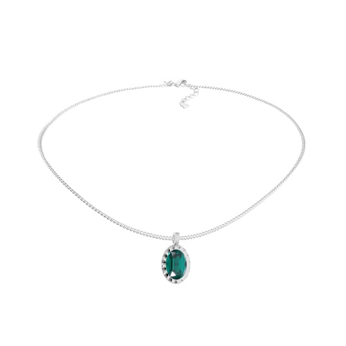 Колье Qudo TIVOLA UNICA big (S/P) Emerald 3cm, 420548 фото 6