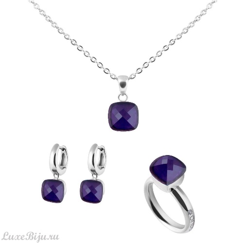 Кольцо Qudo Firenze tanzanite 19 мм 610594 V/S фото 3