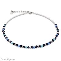 Колье Coeur de Lion Blue-aqua 4911/10-0737