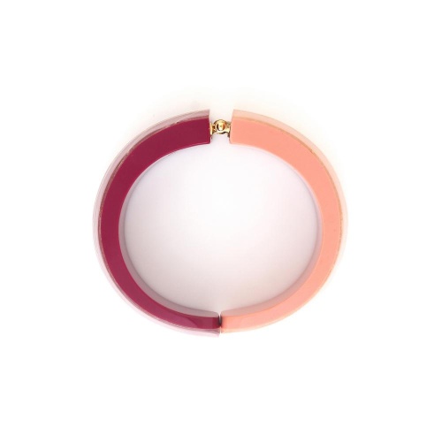 Браслет Nature Bijoux, Rainbow ficus, кафф, с акрилом и смолой, NB25.1-13-44161 бордовый фото 4