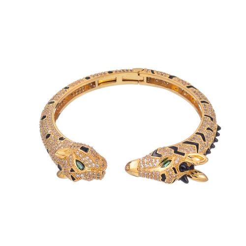 Браслет Moon Paris, кафф, анималистический дизайн, Mo-Y25.06-029.65 золотистый фото 9