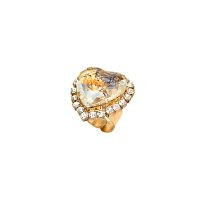 Кольцо Celeste G, кристалл Swarovski, сухоцветы, фианиты, CS24.2-1671 хрустальный