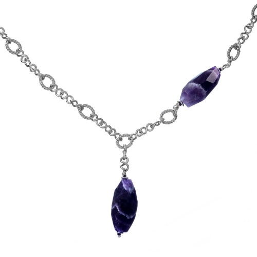 Колье Lanzerotti, Iris, с аметистом, LZ-26.03-079 фиолетовый фото 2