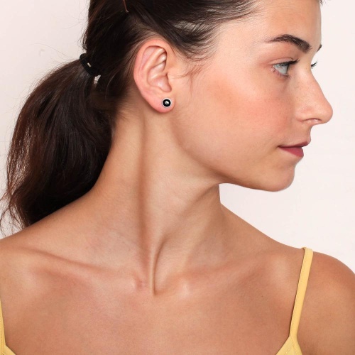 Пусеты Fiore Luna Jet SWE298 J S фото 3