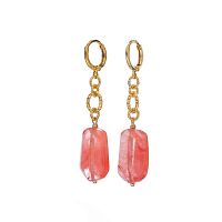 Серьги Lanzerotti, Anne with an E, с арбузным кварцем, LZ-25.08-266 розовый