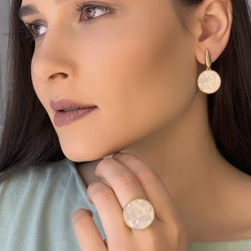 Серьги Possebon Mother Pearl Mosaic, A2188.1 G фото 2