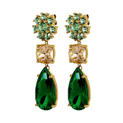 Серьги Dyrberg Kern MISIA SG EMERALD GREEN / GOLDEN, 470095