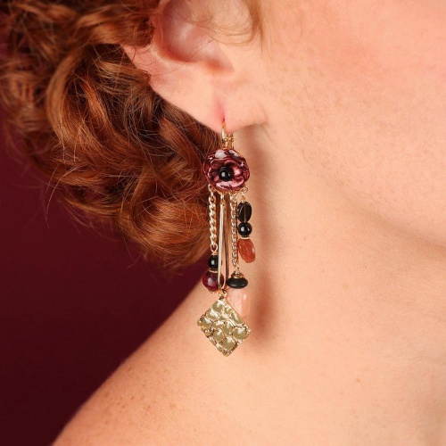 Серьги TARATATA, Carmen, золотистый песчаник, солнечный камень, TT-W25-04741-20M золотистый фото 2