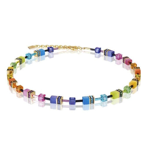 Колье Coeur de Lion Multicolour Rainbow Gold, 2838/10-1573