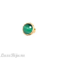 Кольцо Nature Bijoux, Bergame, разъемное,тамариндовое дерево и малахит, NB22.2-19-24511 зеленый