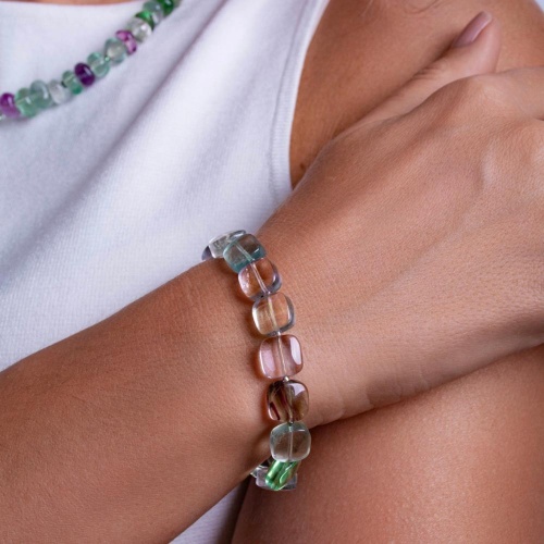 Браслет Lanzerotti, Ispirazione, флюорит, LZ-24.10-412 сиреневый фото 3