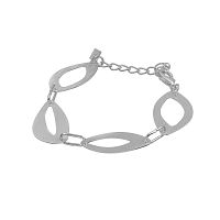 Браслет Dansk Copenhagen, Alaya, с овалами неправильной формы, DNSK25.2-7C2501006 серебристый