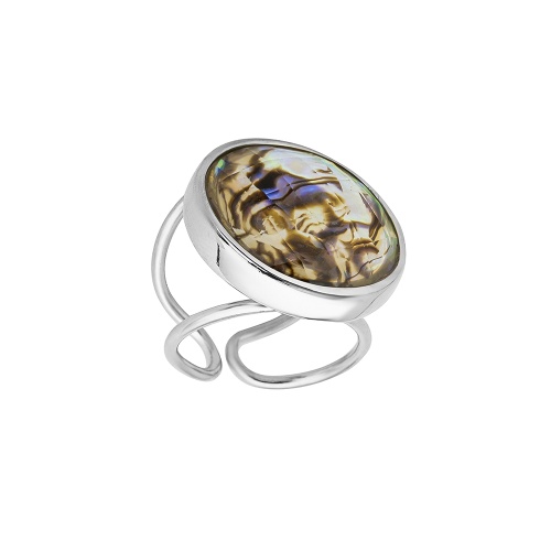 Кольцо Possebon abalone безразмерное