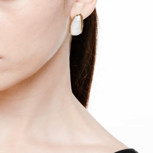 Серьги Katerina Vassou, Hesperia, с жемчугом, KV26.1-308358G золотистый фото 3