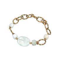Браслет Alcozer&J, с аквамарином, AL-B48CX25-R мятный