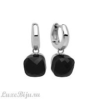 Серьги Qudo Firenze jet 300138 BW/S