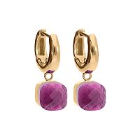 Серьги Qudo FIRENZE (G) Grape, 107001/20-4826