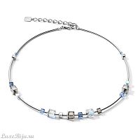 Колье Coeur de Lion Crystals Blue 5026/10-0700