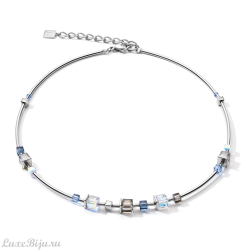 Колье Coeur de Lion Crystals Blue 5026/10-0700