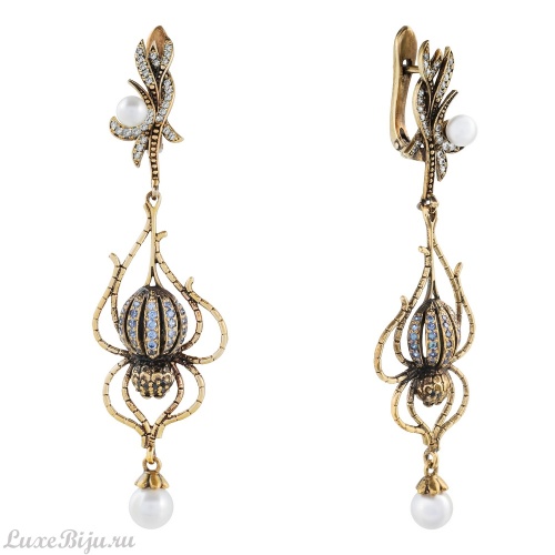 Серьги Fiore di Firenze OR0107 TANZANITE/OLIVE фото 4