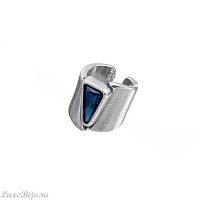 Кольцо Tra-la-ra, Odisea, разъемное, с кристаллом, TLR24-237P301 синий