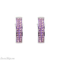 Серьги Coeur de Lion Light Amethyst 0114/21-0826