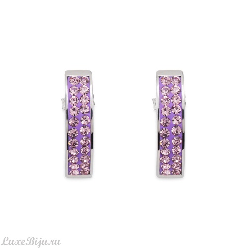 Серьги Coeur de Lion Light Amethyst 0114/21-0826
