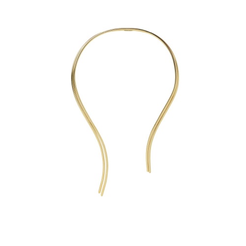 Колье Katerina Vassou, Singularity, гривна, минималистичный дизайн, KV25.2-404738G золотистый