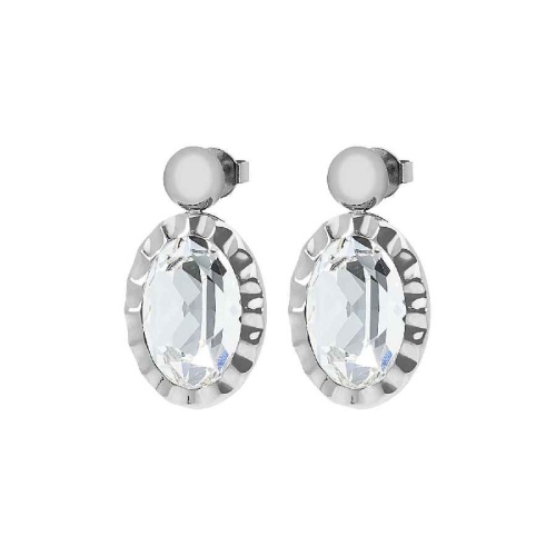 Серьги Qudo TIVOLA UNICA big (S/P) Crystal 2,65cm, 332000