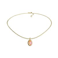 Колье Qudo TIVOLA UNICA big (G/P) Crystal orange ignite 3cm, 420714