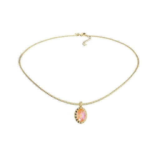 Колье Qudo TIVOLA UNICA big (G/P) Crystal orange ignite 3cm, 420714