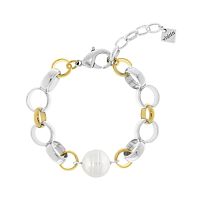 Браслет VIDDA, Mainson, биколорный, с жемчугом, VD26.1-0238492 серебристый