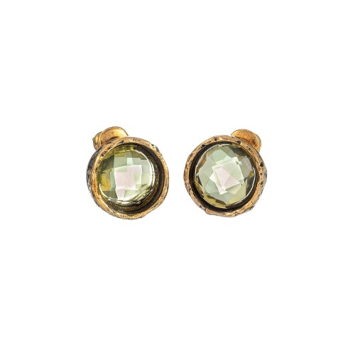 Серьги Alcozer&J, с цитрином, AL2512-O58DI25 желтый