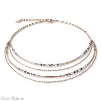 Колье Coeur de Lion Rose Gold-Grey 5040/10-1200