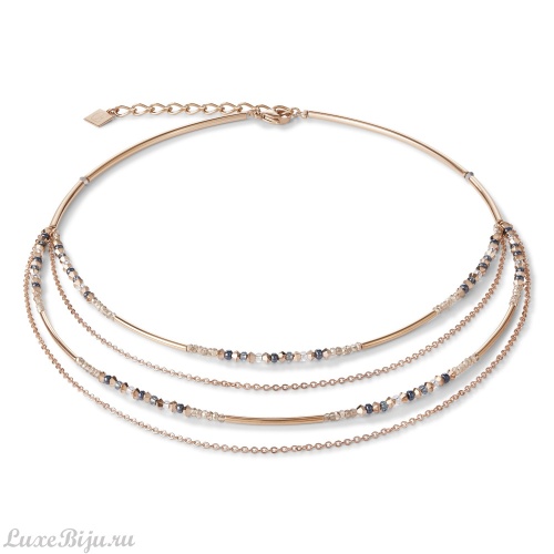 Колье Coeur de Lion Rose Gold-Grey 5040/10-1200