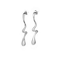 Серьги Dansk Copenhagen, Courage Waterproof, удлиненные, DNSK26.1-3W2601016 серебристый