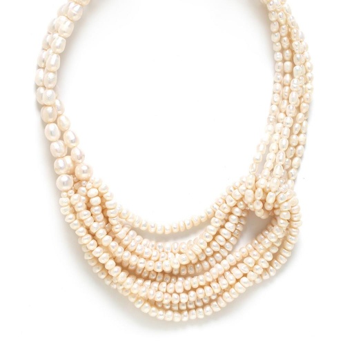 Колье Nature Bijoux, Moonlight, ракушка Capiz в смоле, жемчуг, кожа, NB24.1-15CP43130 белый фото 2