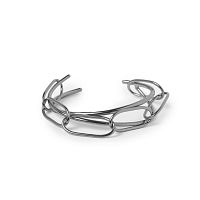 Браслет Katerina Vassou, Favor, кафф, геометрический дизайн, KV25.1-403075S серебристый